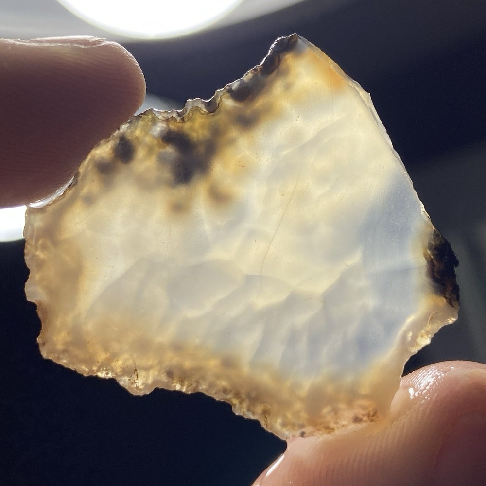 Orbicular Iris Agate Rough Slab