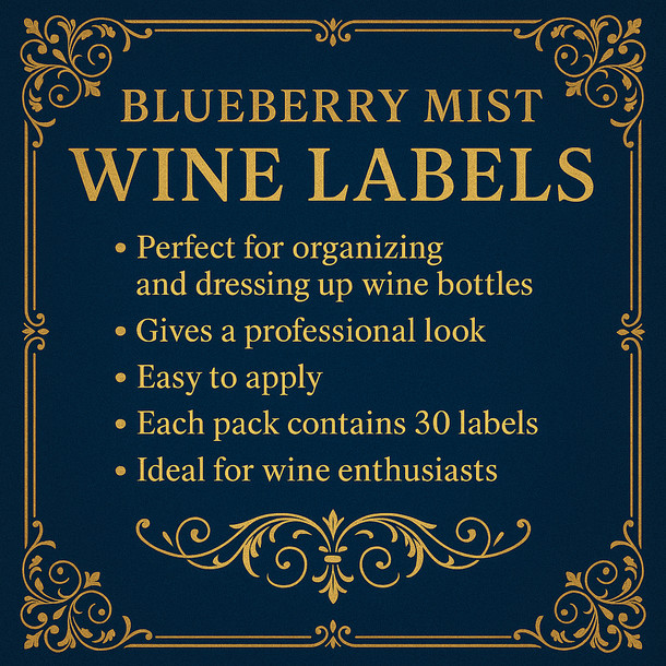LD Carlson Blueberry Mist Wine Labels