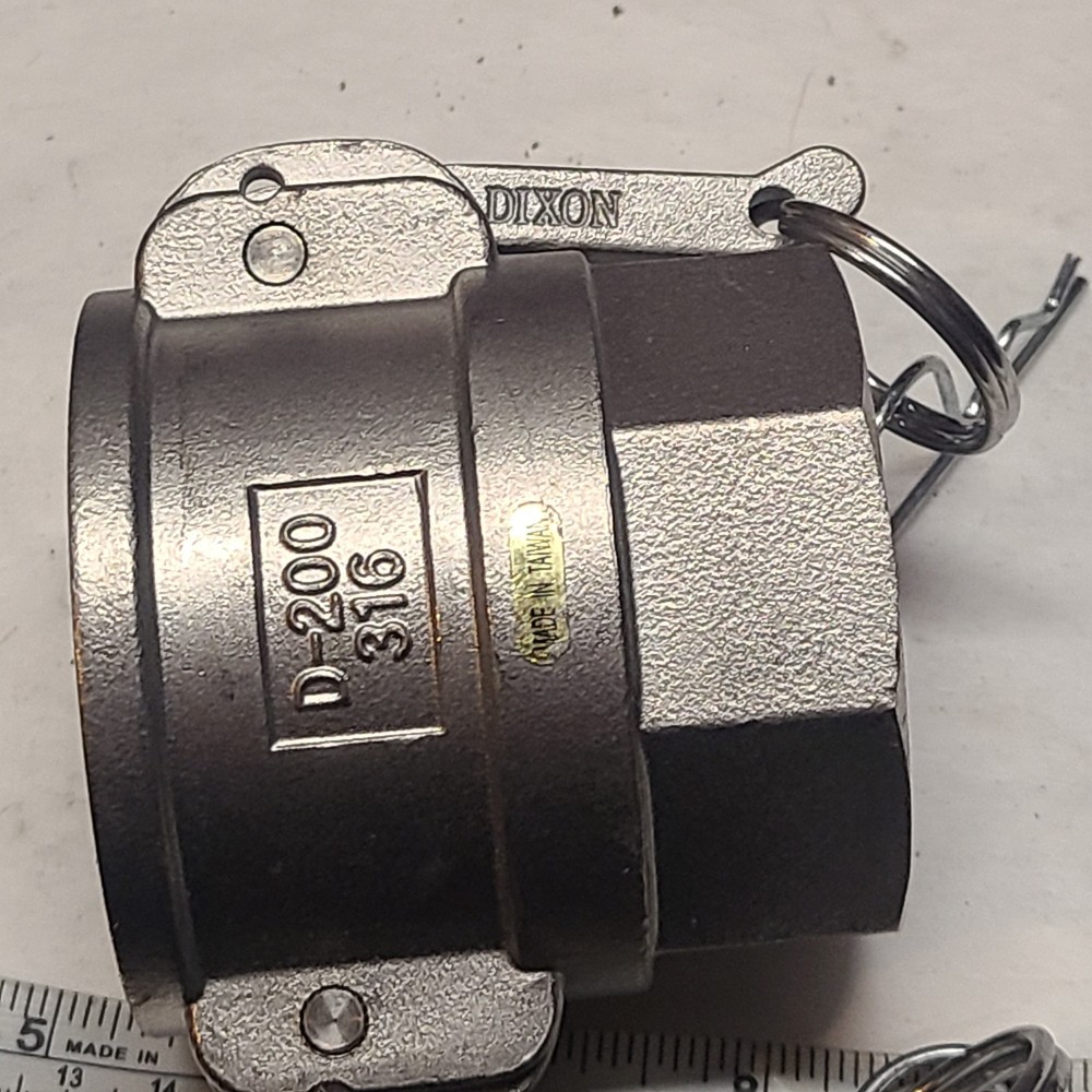 2" DIXON D-200 Type D Coupler 316 Stainless Steel