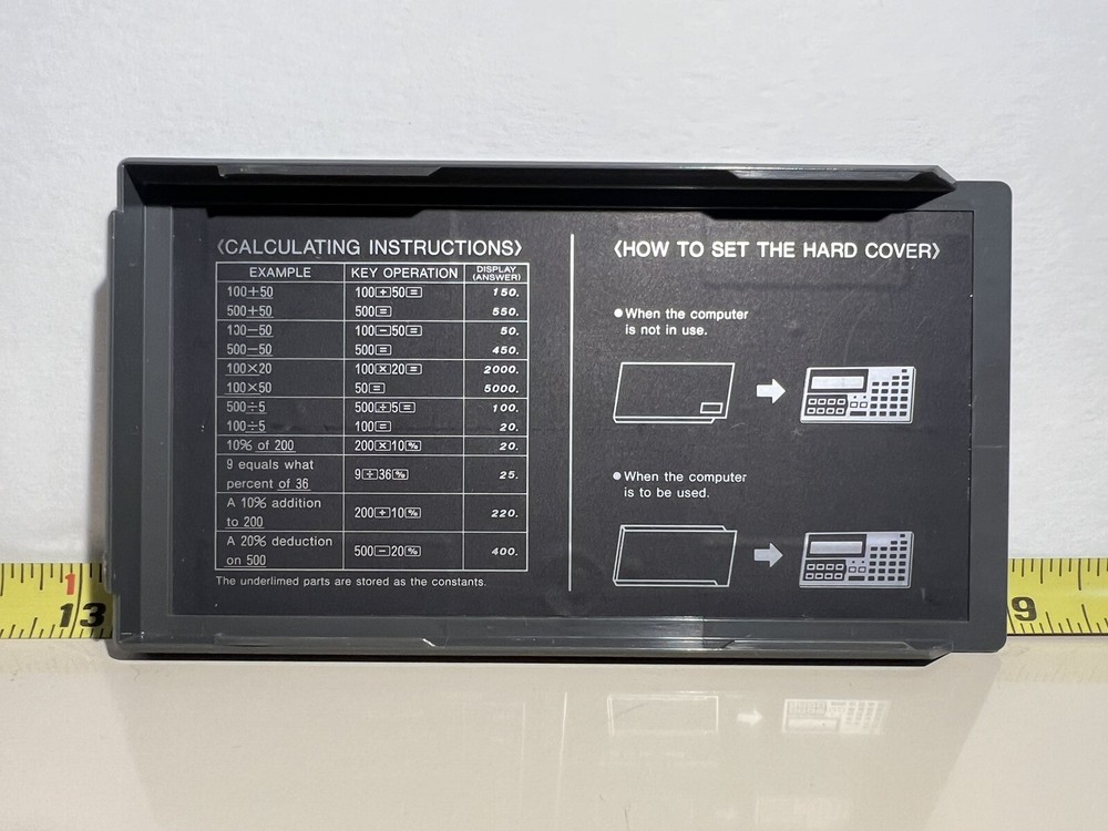 Sharp Pocket Computer PC-1270 w/ RAM Card, Untested