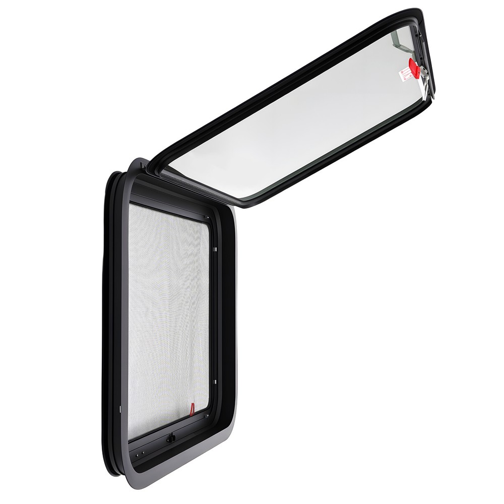 RV Push Out Window Trailer Exit Window Caravan Venting Window Rectangular 90°