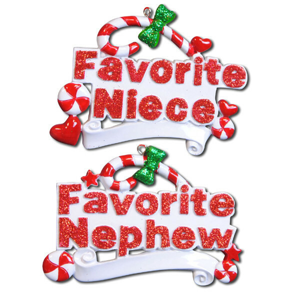 Favorite Niece Personalized Christmas Tree Ornament