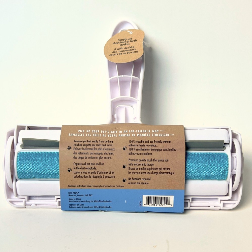 Pet Hair Roller Nice Paws Hair Roller Portable, Efficient Reusable Eco Friendly