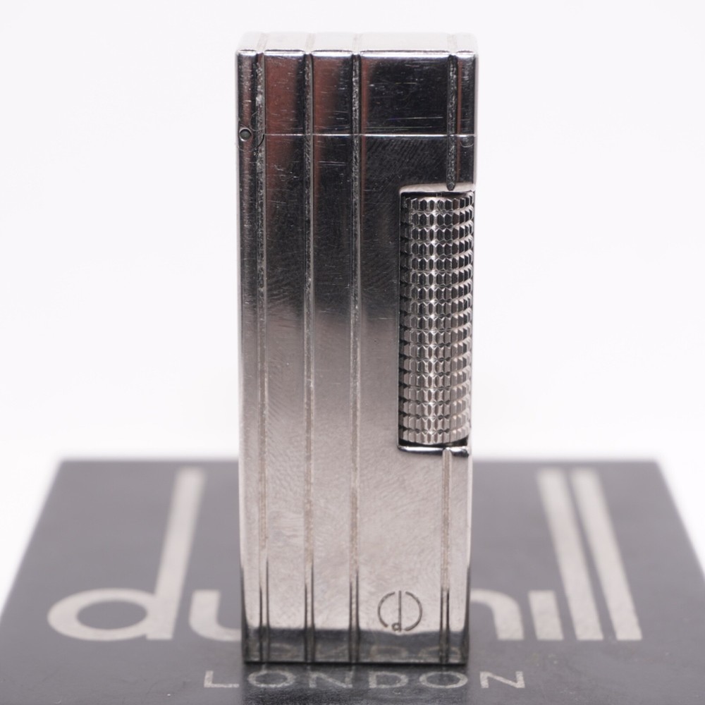 Dunhill Lighter Palladium 4 LINE Pattern_Ultrasonically cleaned _Working