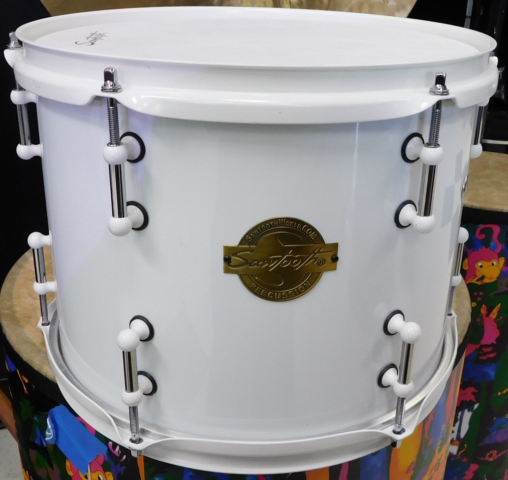 Sawtooth Command 9"x12" Wood Shell Tom Drum - No Mounting Hardware - White