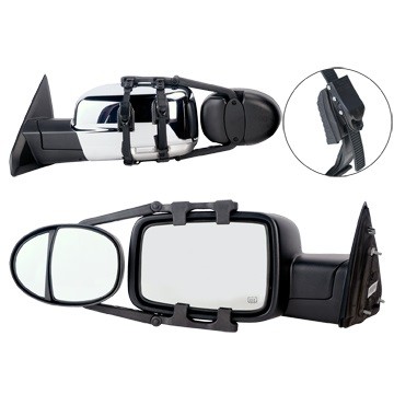K Source Fit System 3990 Dual Lens Universal Towing Mirror With Ratchet