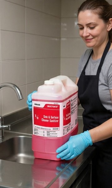 Ecolab Cleaner Multi Sink & Surface 9.46L/2.5 Gallon - High-Performance