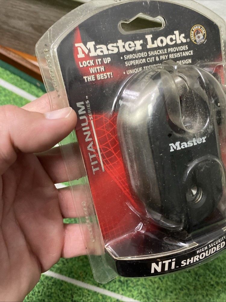 Master Lock Titanium Series 3/8” 10mm NTi Shrouded Padlock