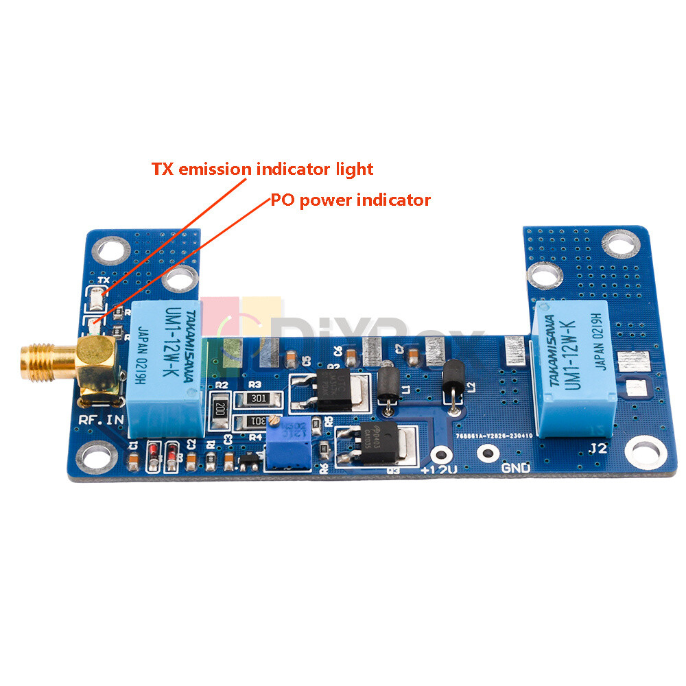 1-5W RF Power Amplifier Board Transceiver Circuit PCB Module for Walkie-talkie