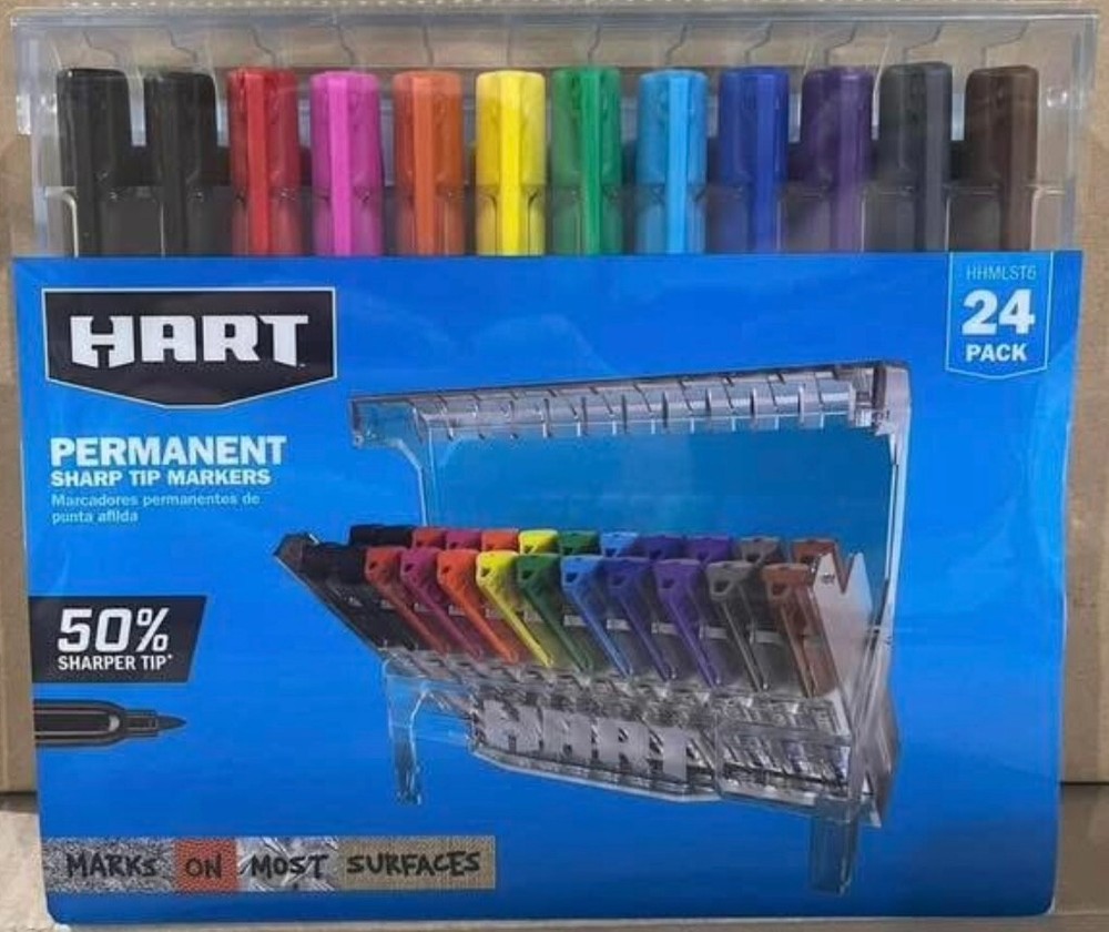 Hart Permanent Marker 24 Pack
