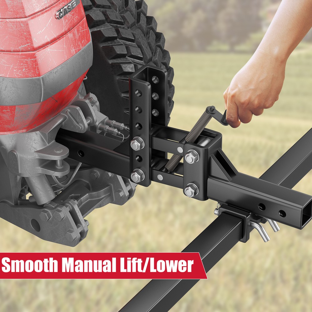 48" Manual Quick Implement Lift 1-Point Lift System for ATV/UTV with 2" Receiver