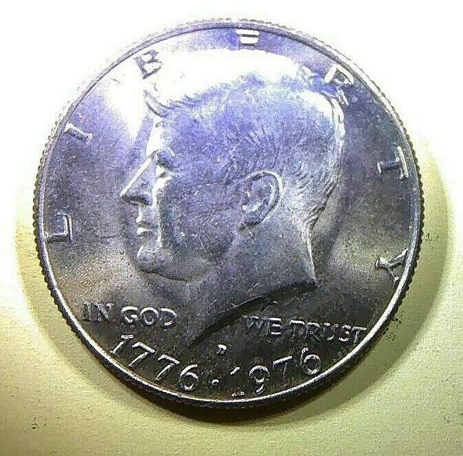 1976-D Kennedy Bicentennial Half Dollar - lightly circulated