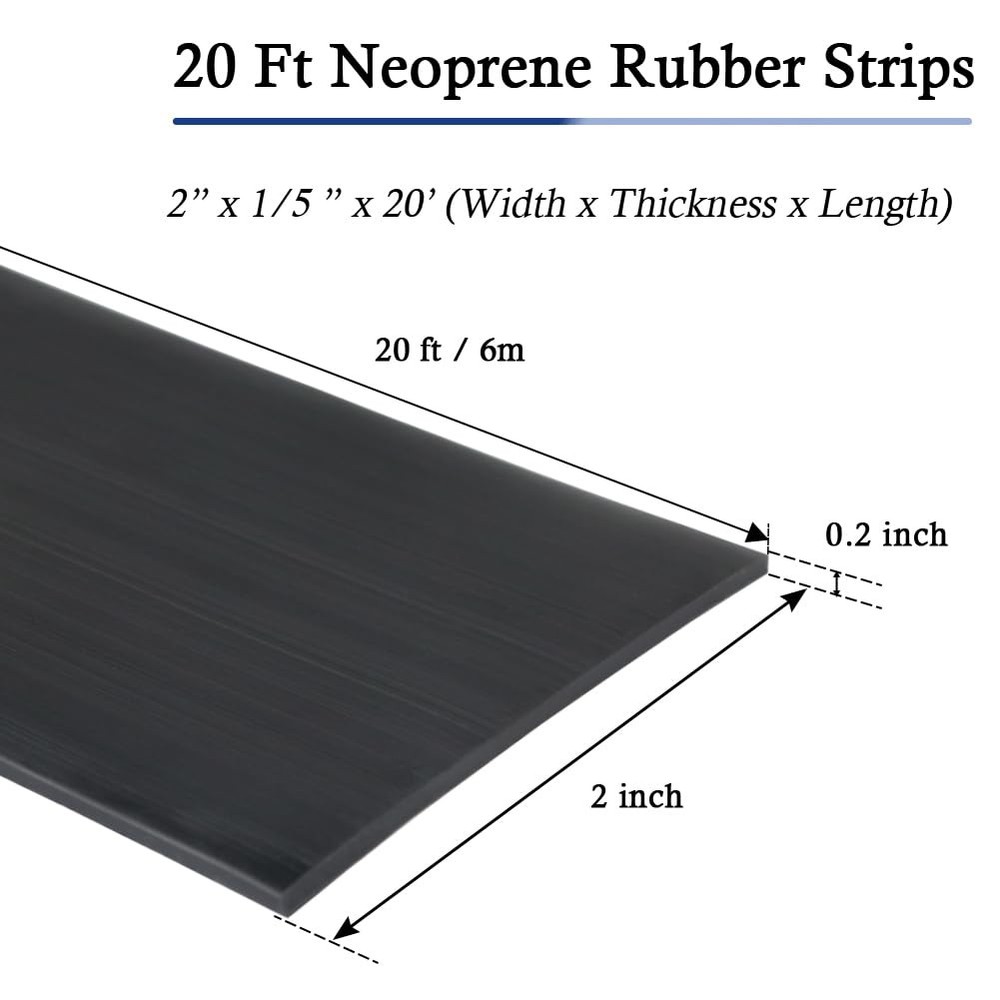 Neoprene Rubber Strips Self Adhesive Solid Rubber Sheets, Rolls & Strips for ...