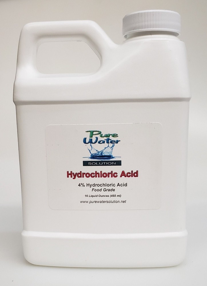 4% HCL - By Pure Water Solution - 16oz bottle