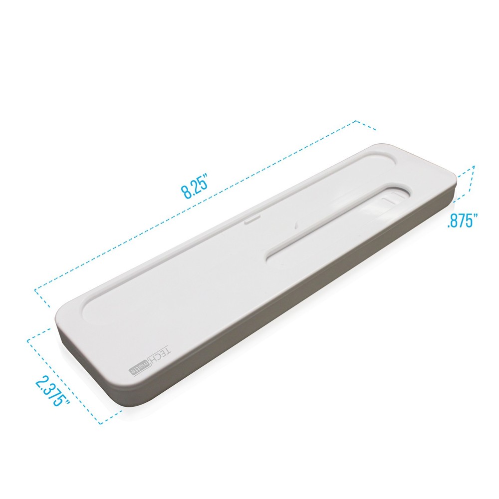 TechMatte Hard Shell Case/Box for Apple Pencil and Accessories (White)