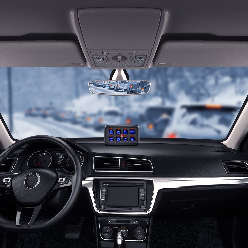 Nilight 6 Gang Switch Panel Universal Circuit Control Relay System