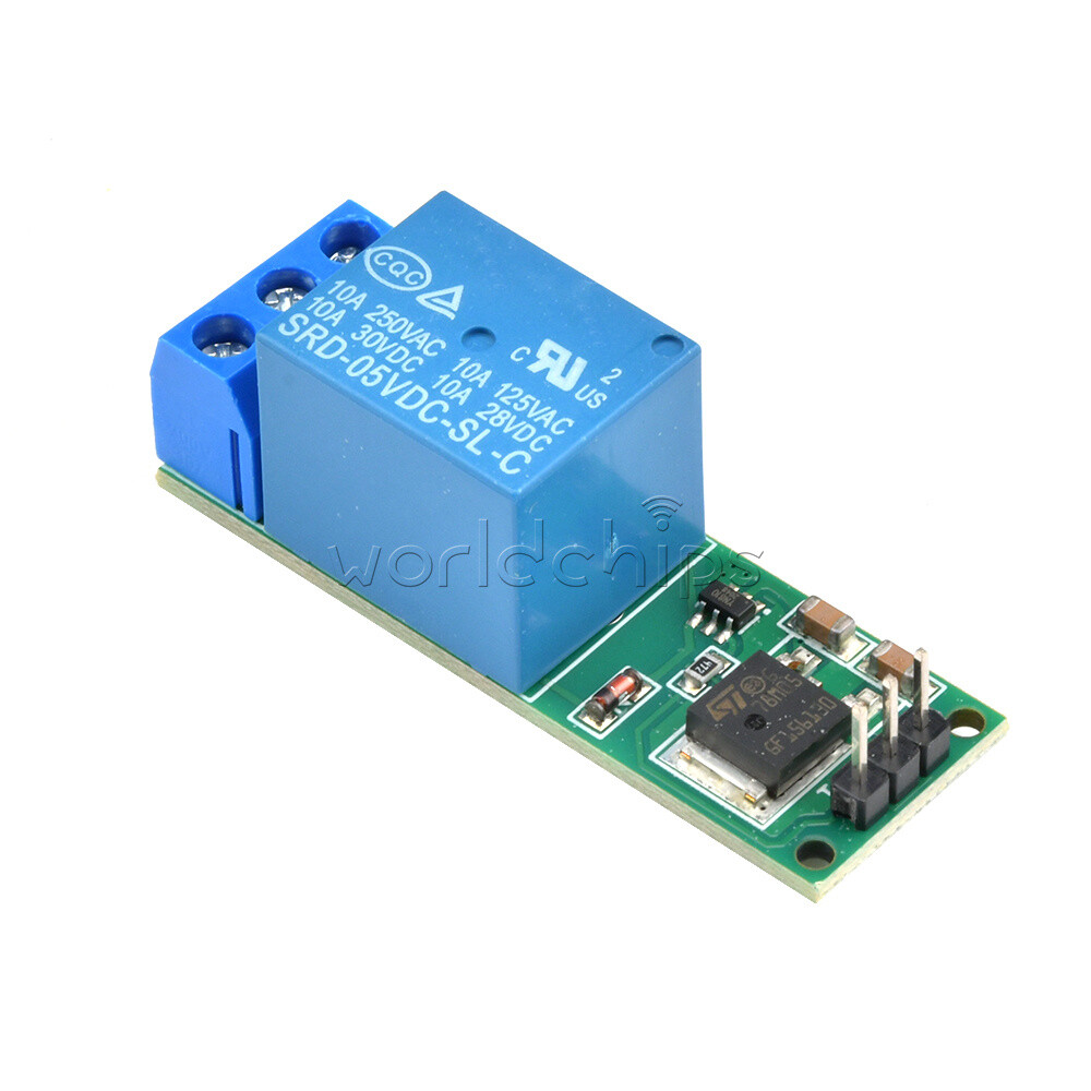 6-24V Flip-Flop Latch Relay Module Bistable Self-locking Low Pulse Trigger Board