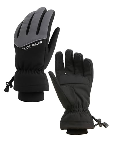 Unisex Active Winter Gloves – Touchscreen Compatible, Warm Large Medium Gray