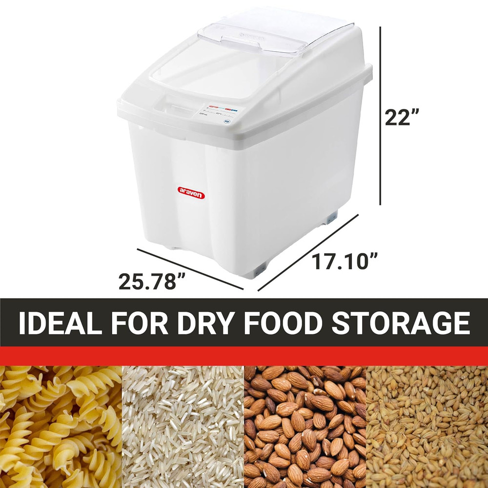 Ingredient Bin, Storage Container for Large Quantity Ingredients, Use in Commerc
