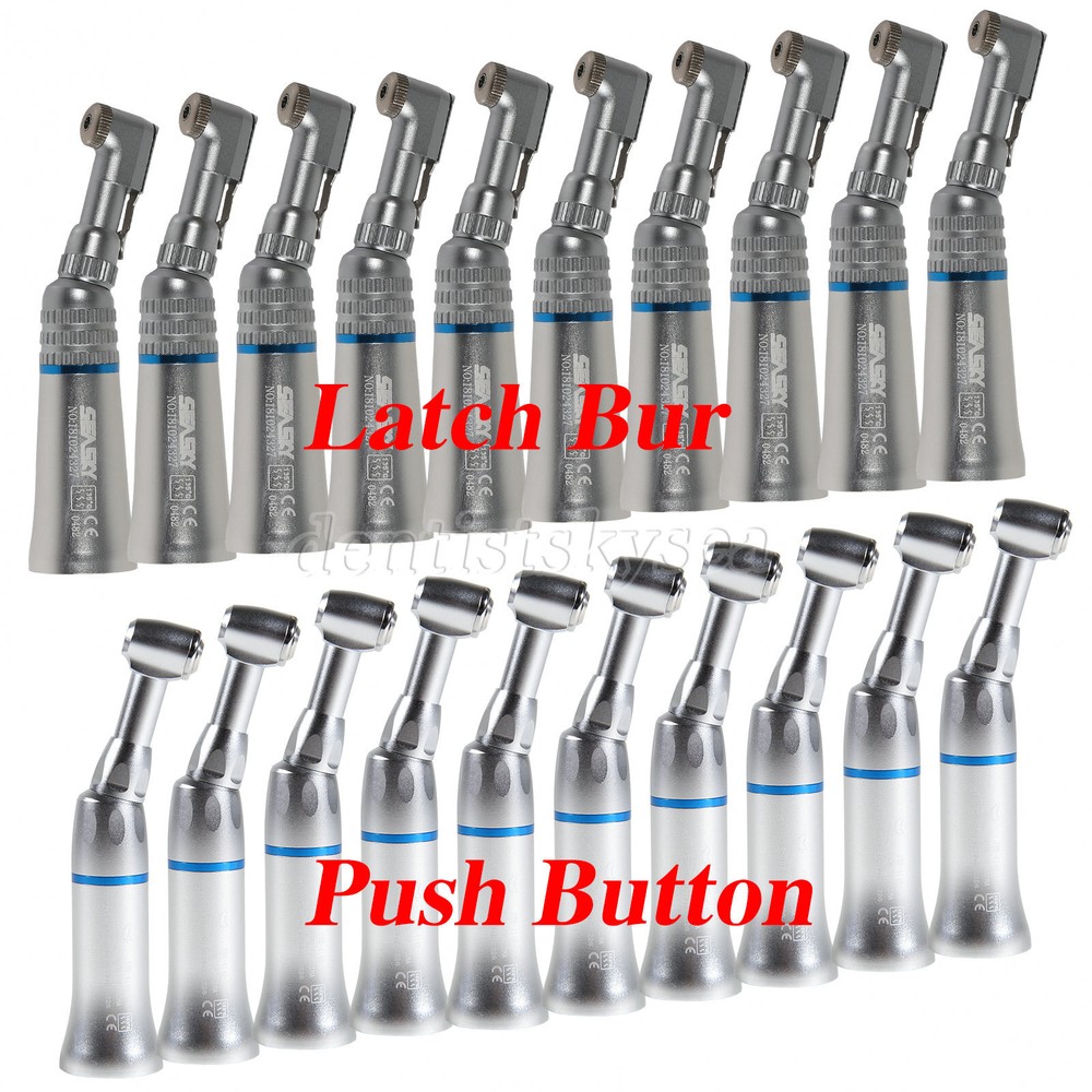 NSK Style Dental Slow Low Speed Handpiece Contra Angle Push Button/Latch E-type