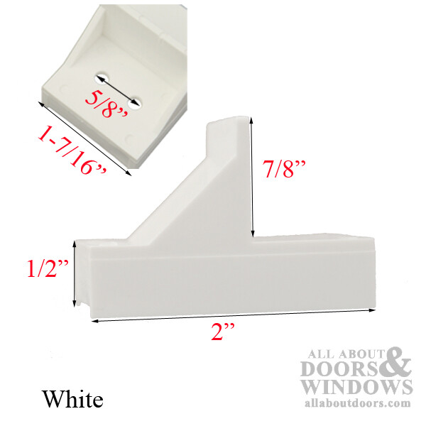 Ashland Flanker Stop for Stationary Panel Slider Window