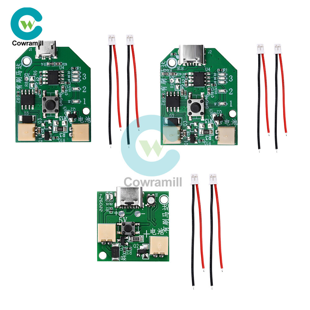 USB Rechargeable Small Fan Circuit Control Board 3.7V Brushed Universal Board