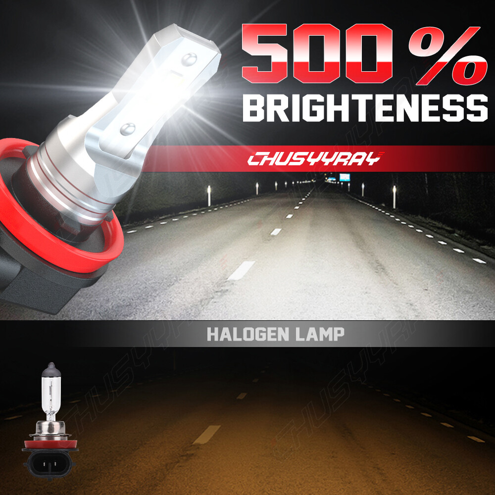 For Chevy Traverse 2009-2017 Bright H11 LED Headlight Bulbs Kit Low Beam White