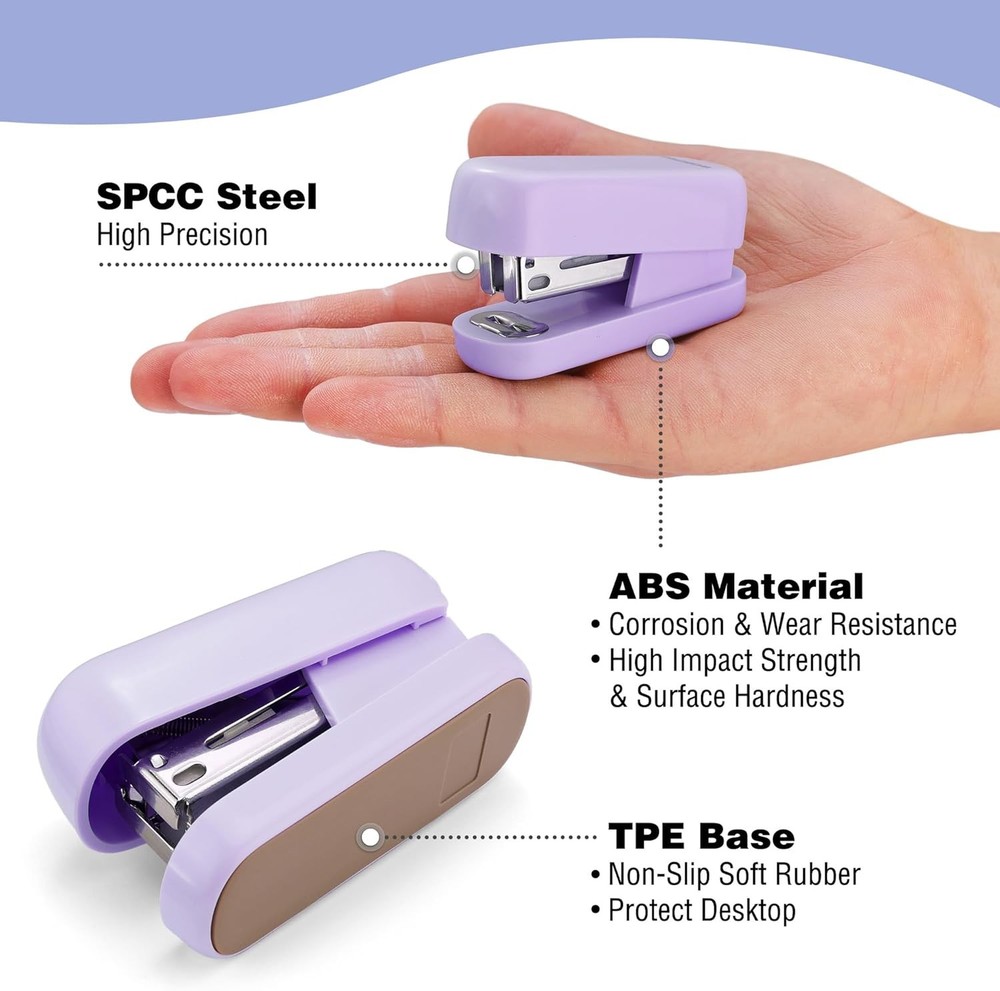 WORKPRO 3x Stapler Set 2x Mini Stapler 1PC Staple Remover 2000 Standard Staple