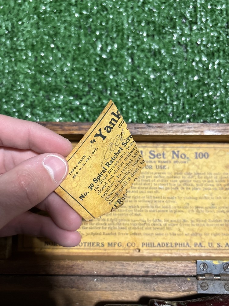 North Bros Yankee Tool Set No. 100 Rare!