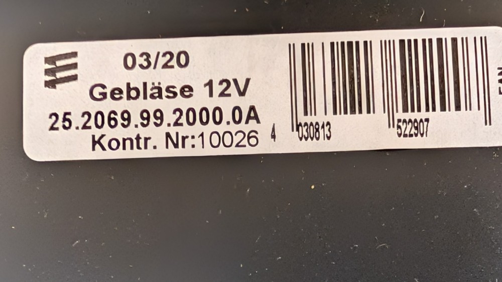 252069992000 Eberspacher Blower Motor Genuine 12V for Espar Airtronic D2 OEM