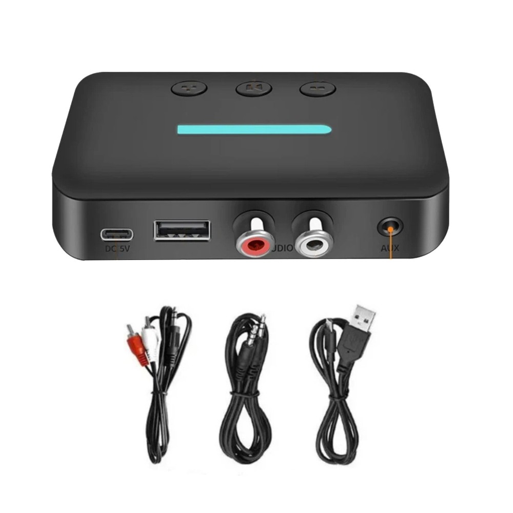5.3 Bluetooth Audio Receiver RCA AUX Wireless Adapter with USB Drive Support