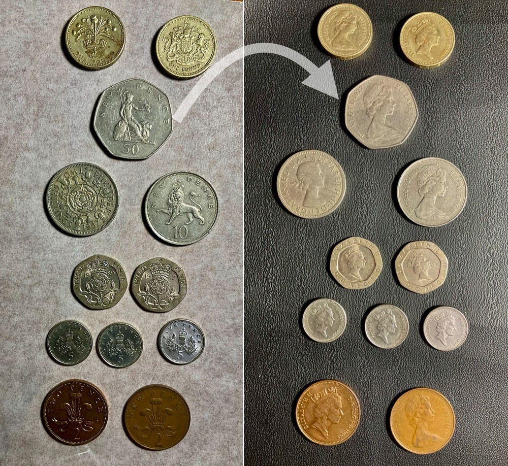 1957 Two Shillings PLUS additional British Currency