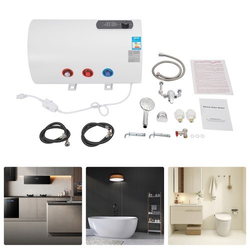 Electric Hot Water Heater Wall-Mounted Electric Tank Hot Water Heater 1500W