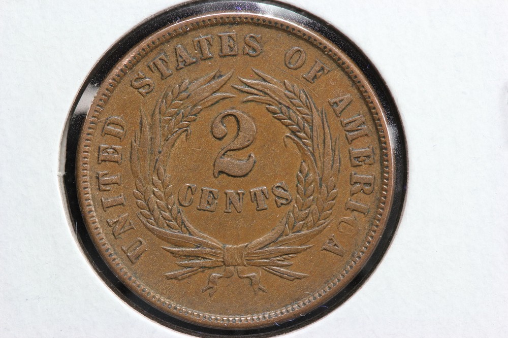 1864 2 Cent Piece 1AVN