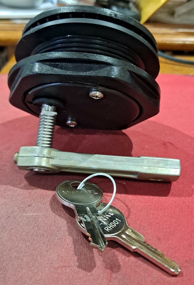 Perko Flush Locking Latch-Black #1091005BLK