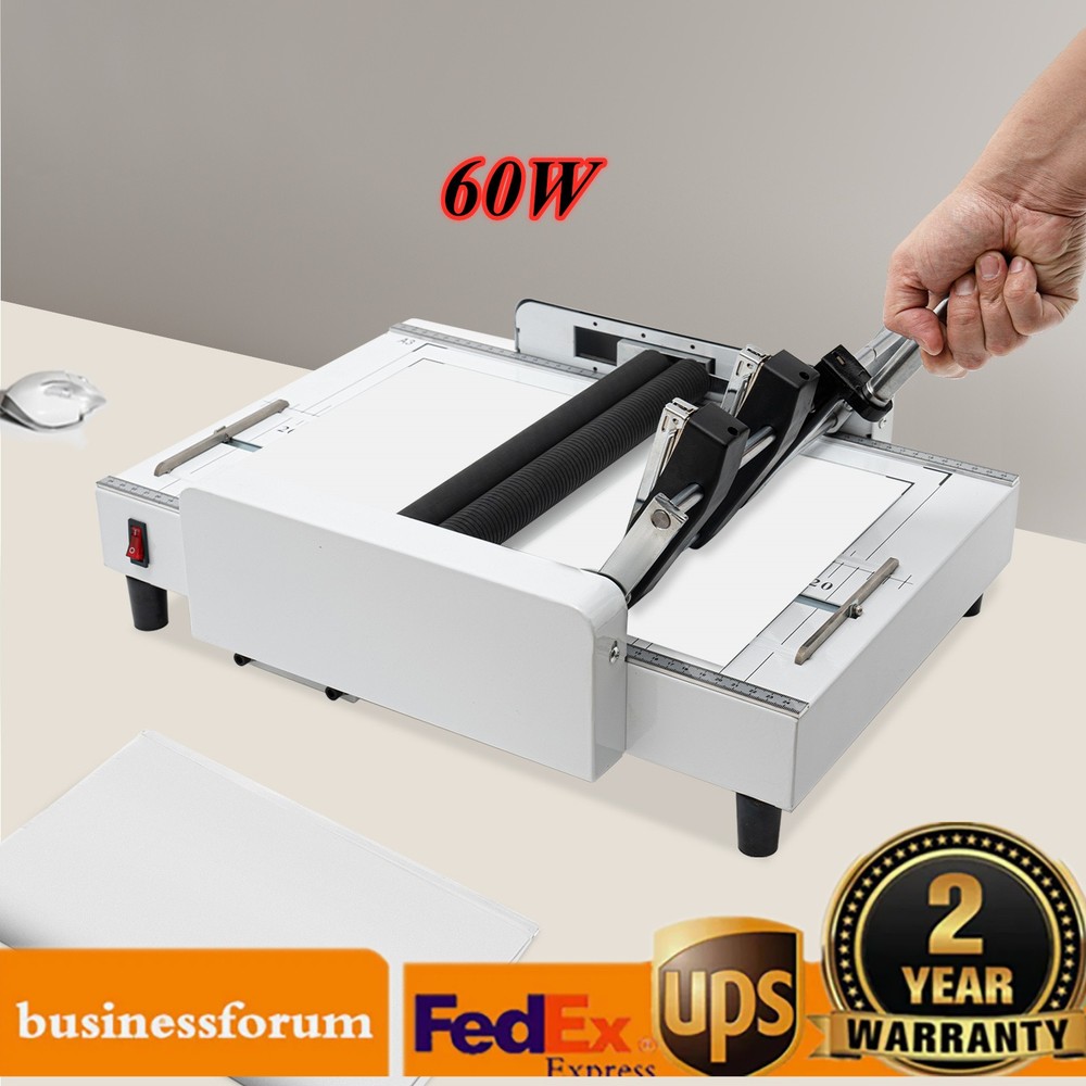 A3 Booklet Folding Binding Machine Paper Stapling Making Book Stapler Office 60W