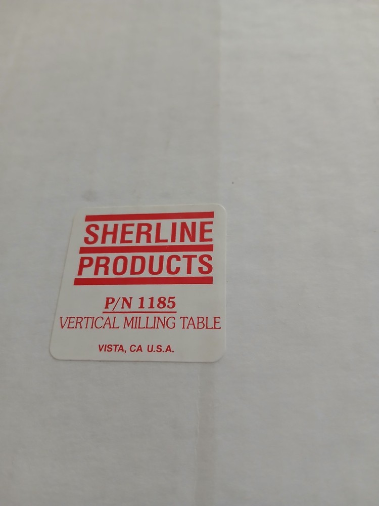 Sherline Vertical Milling Table 1185 For Lathe Or Mill