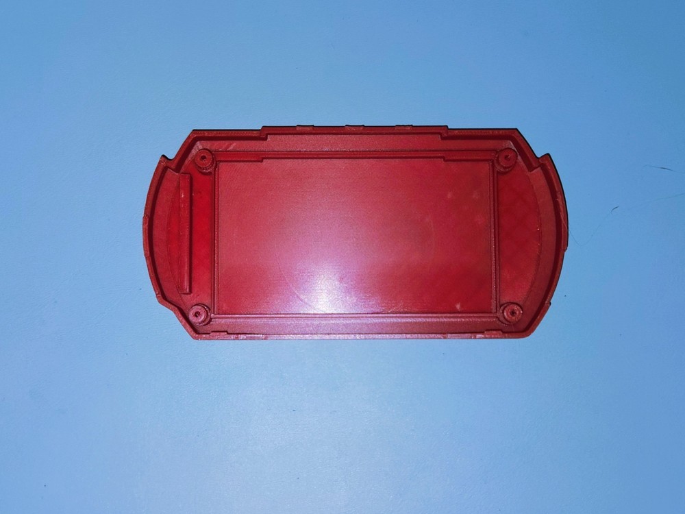 PSP Go Replacement Expanded Back Battery Cover (Red and Black)