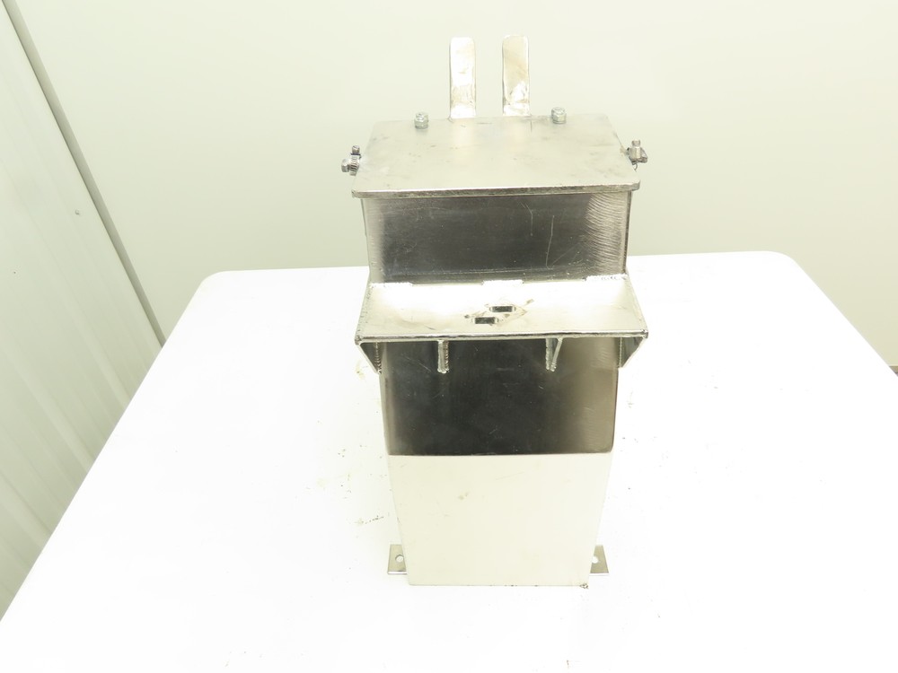 Stainless Gravity Feeder Dry Bulk Material Hopper Bin Manual Dump Chute 8x10x18"