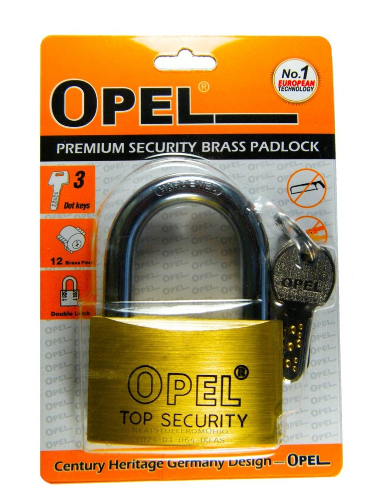 PADLOCK, DIMPLE KEYS (5), DIFFICULT TO DUPLICATE, HIGH-SECURITY, 70MM MEGA-SIZE