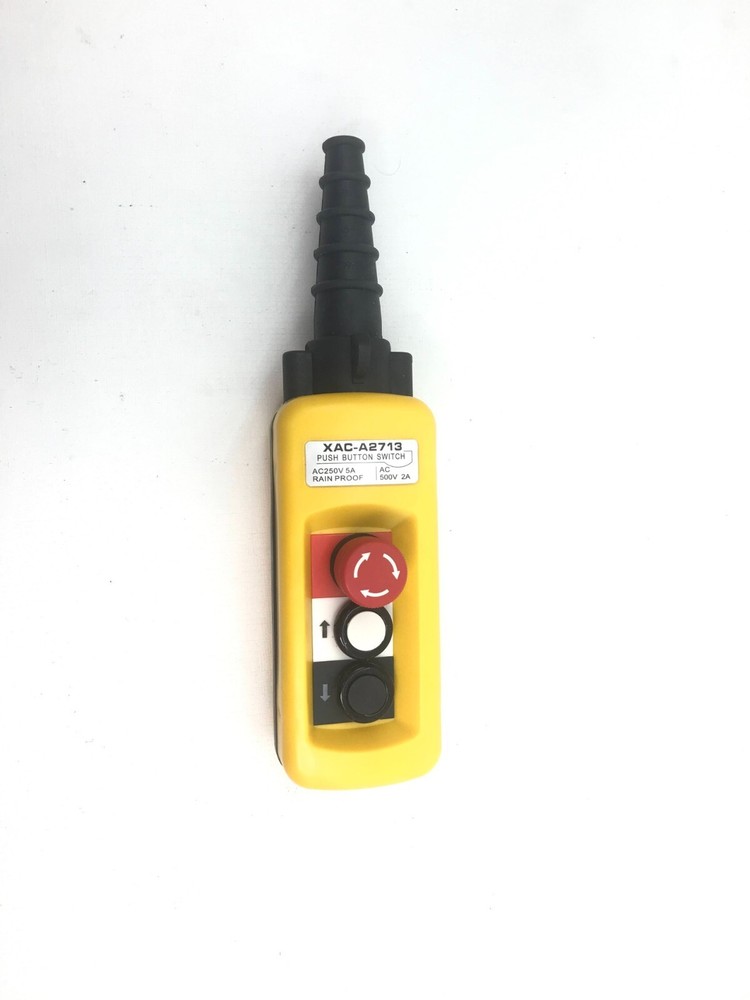 Crane Chain Hoist Push Button Switch Lifting Controller With Emergency Stop