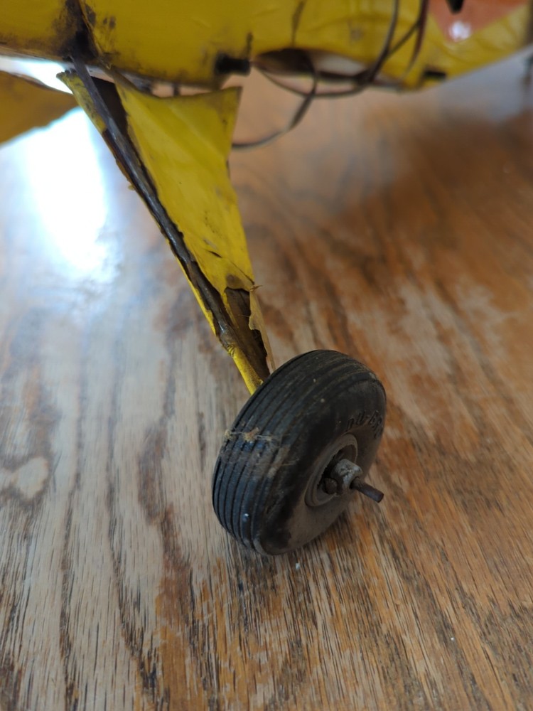 Vintage Yellow Model Airplane
