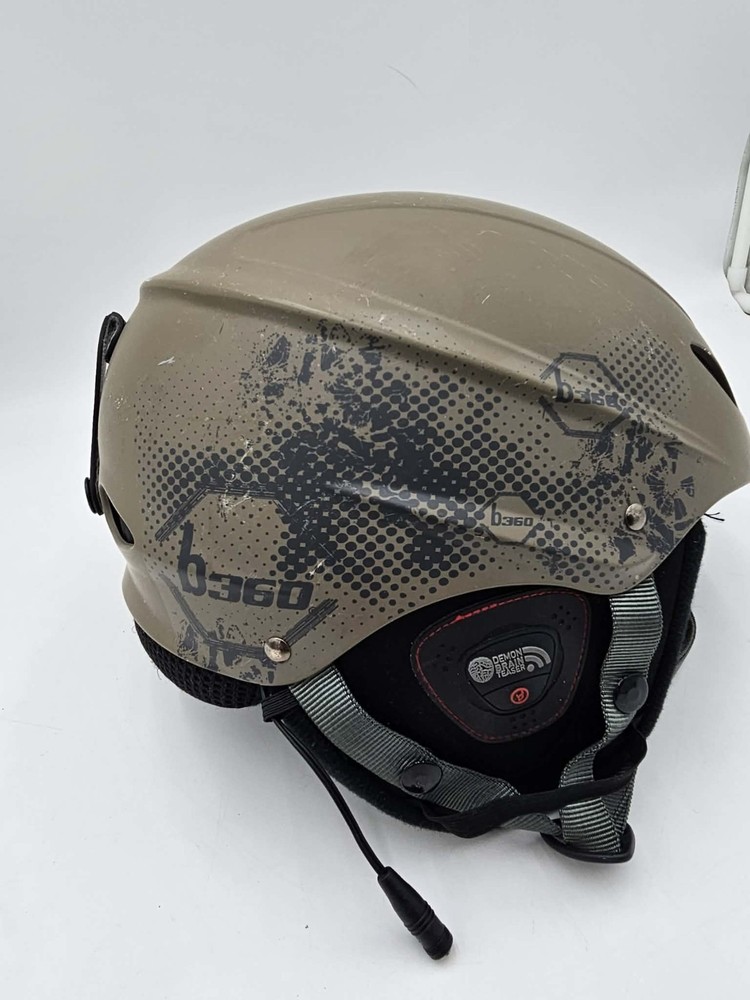Demon Snowboard Helmet With Demon Brain Teaser Audio Medium