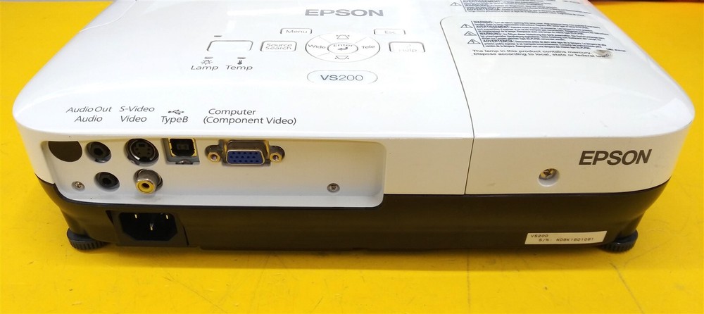 ⭐️⭐️⭐️⭐️⭐️ Epson VS200 Model H391A LCD Desktop Projector
