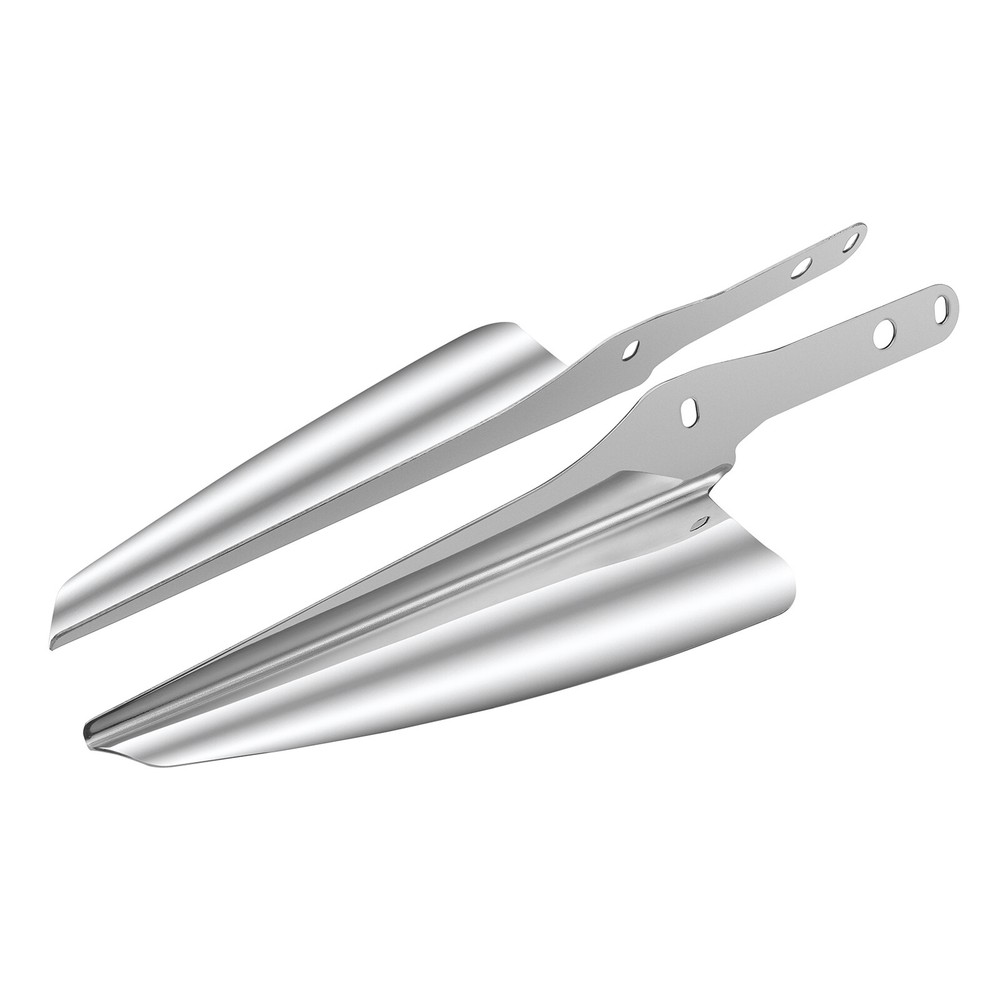 Chrome Front Fork Mount Wind Deflector For Harley Heritage Softail Classic FLSTC
