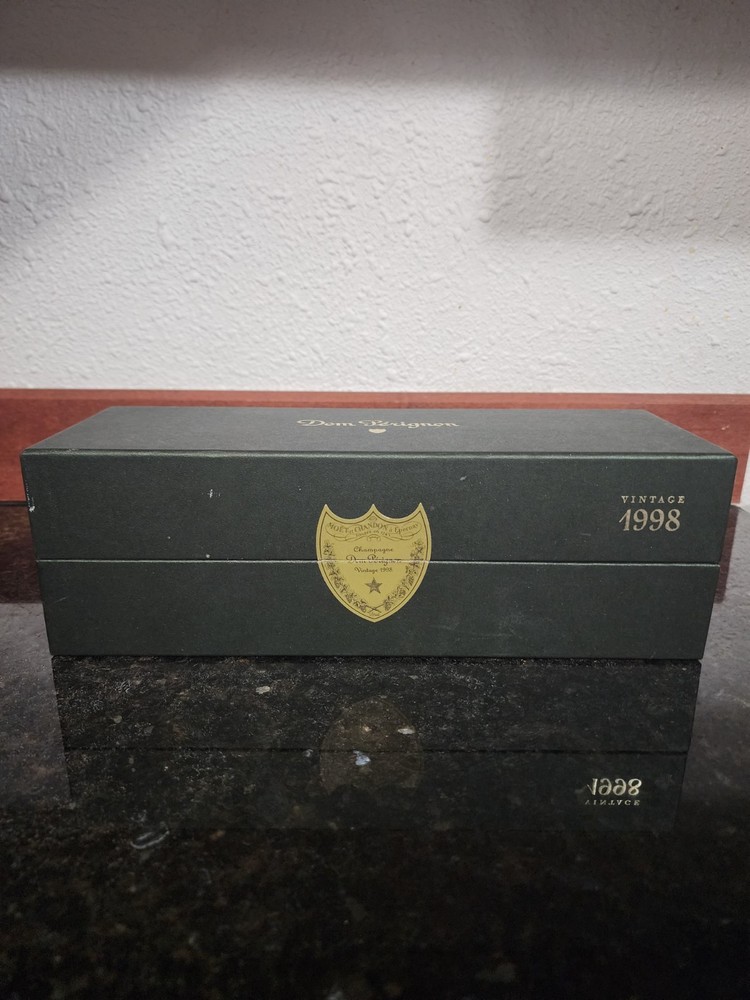 Vintage 1998 Dom Perignon Bottle and box Empty** Empty**