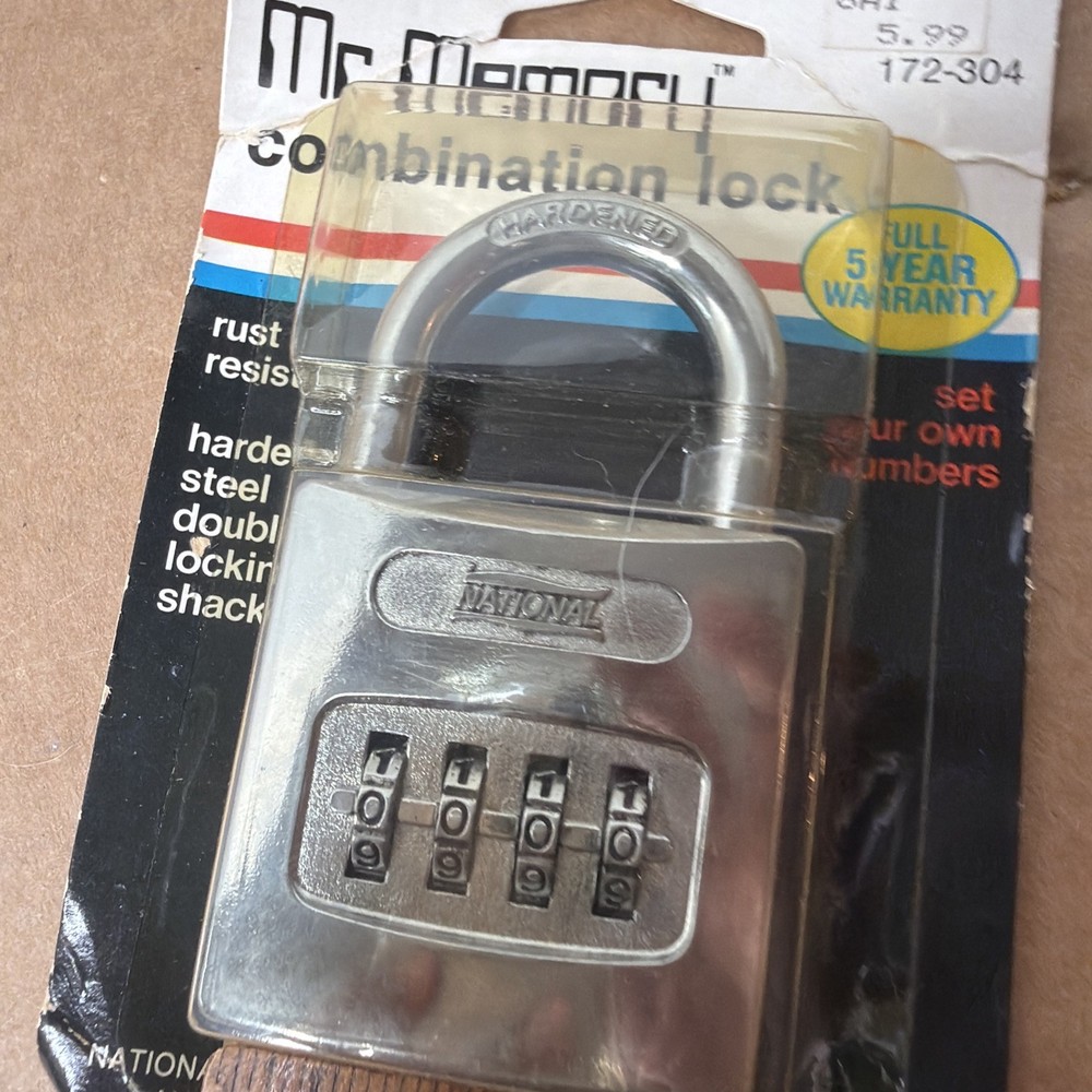 National Mr. Memory Combination Lock V656