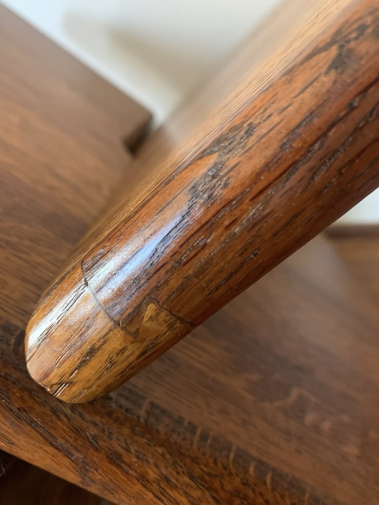 Vintage Handcrafted Solid Wood Tiger Oak Open Book Stand Reading Rest
