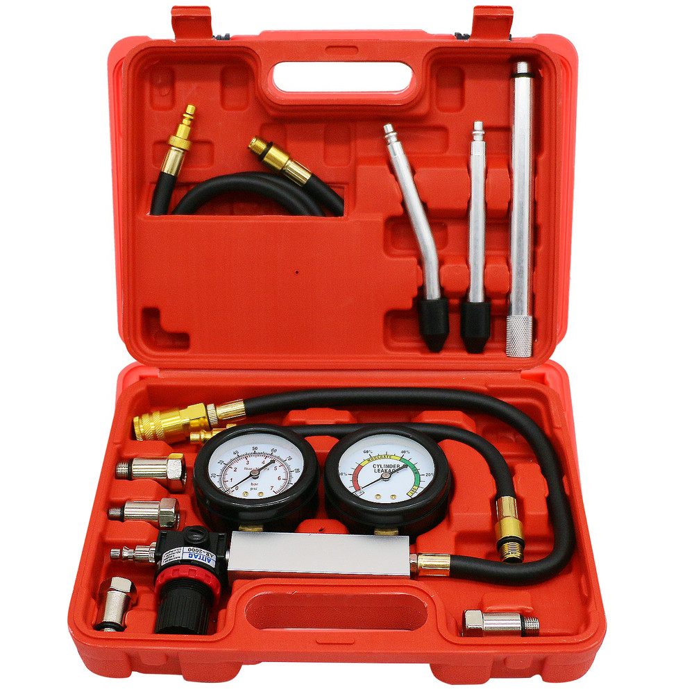 Multi-Function Cylinder Leak Down Tester Kit Engine Compression Tester Tool