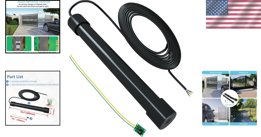 Gate Opener Exit Wand - Automatic Driveway Car Detector, Easy Install